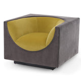 Liang & Eimil Era Occasional Chair - Kaster Slate & Mustard Velvet