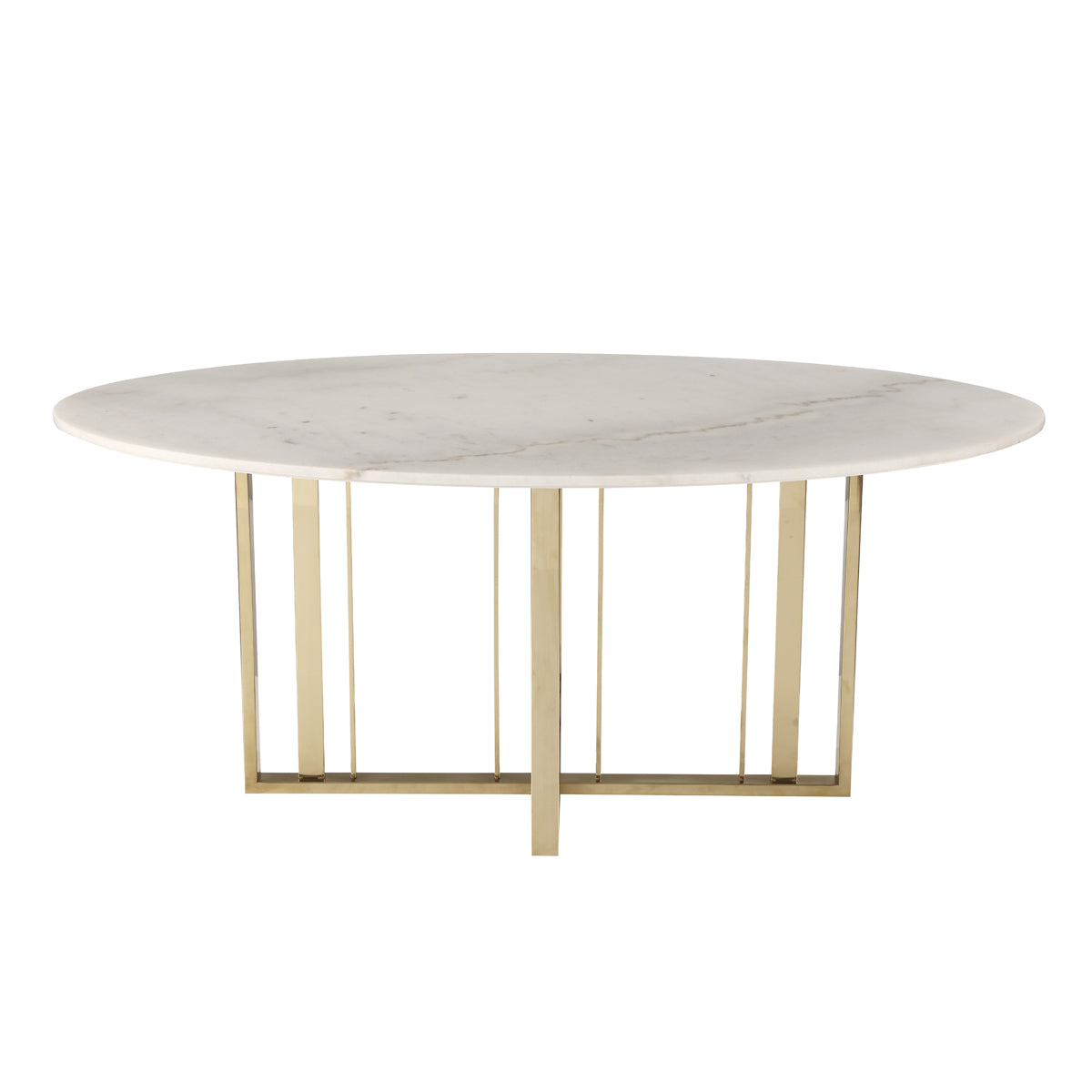 Marble and store brass dining table