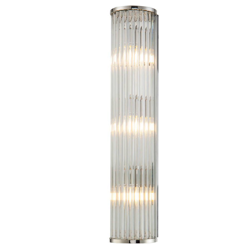 Liang & Eimil Gilbert Wall Light with Nickel and Clear Crystal Glass