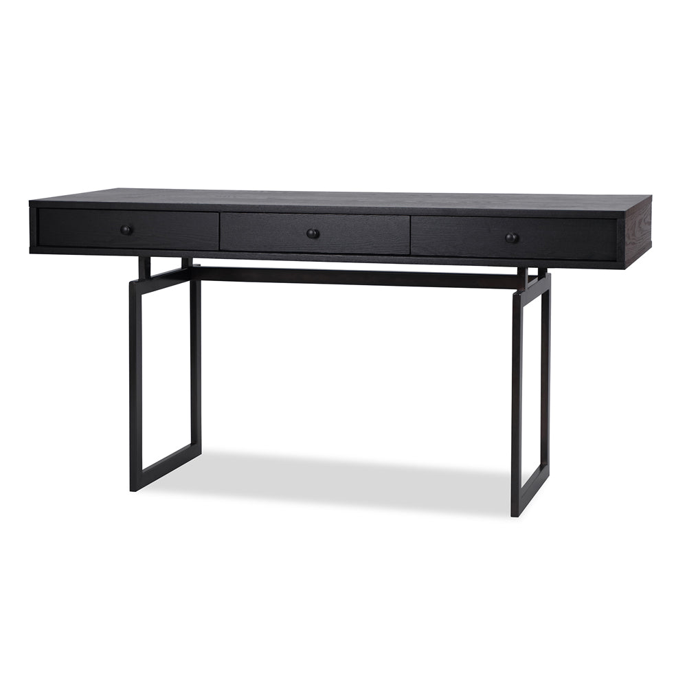 Black on sale desk metal