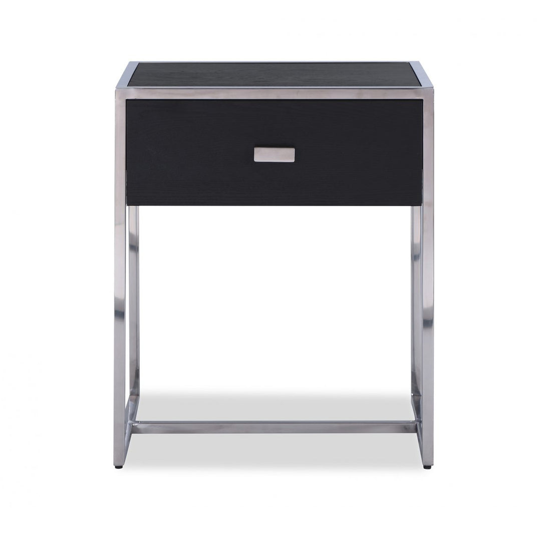 Liang & Eimil Holman Bedside Table in Wenge & Silver