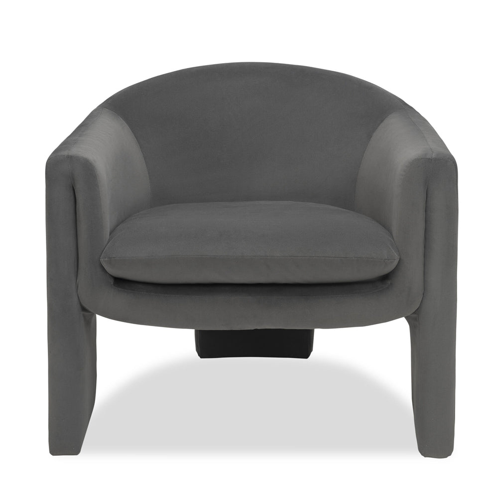 Liang & Eimil Iconic Occasional Chair with Kaster Steel Velvet