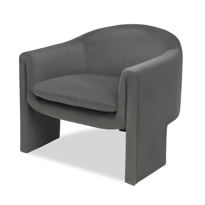 Liang & Eimil Iconic Occasional Chair with Kaster Steel Velvet