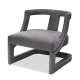 Liang & Eimil Jimi Occasional Chair in Night Grey Velvet