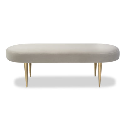 Liang & Eimil Jules Bench Kaster Pebble Velvet