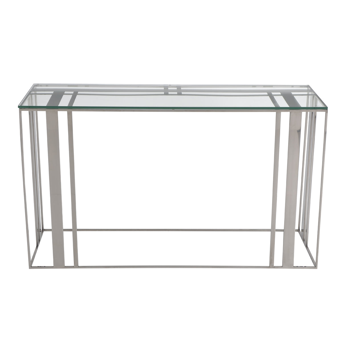 Liang & Eimil Lafayette Console Table in Polished Stainless Steel