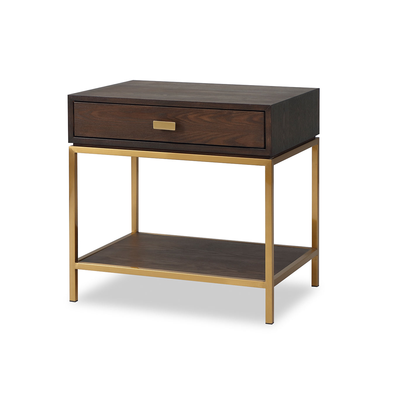 Liang & Eimil Levi Gold & Brown Bedside Table