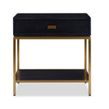 Liang & Eimil Levi Gold & Wenge Bedside Table