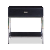 Liang & Eimil Levi Silver & Wenge Bedside Table