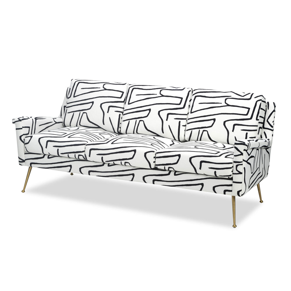 Liang & Eimil Lidmar Sofa with Zebra Black and White Linen