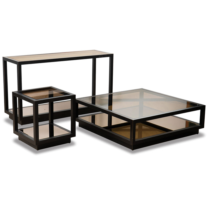 Liang & Eimil Mali Side Table with Bronze Tinted Glass