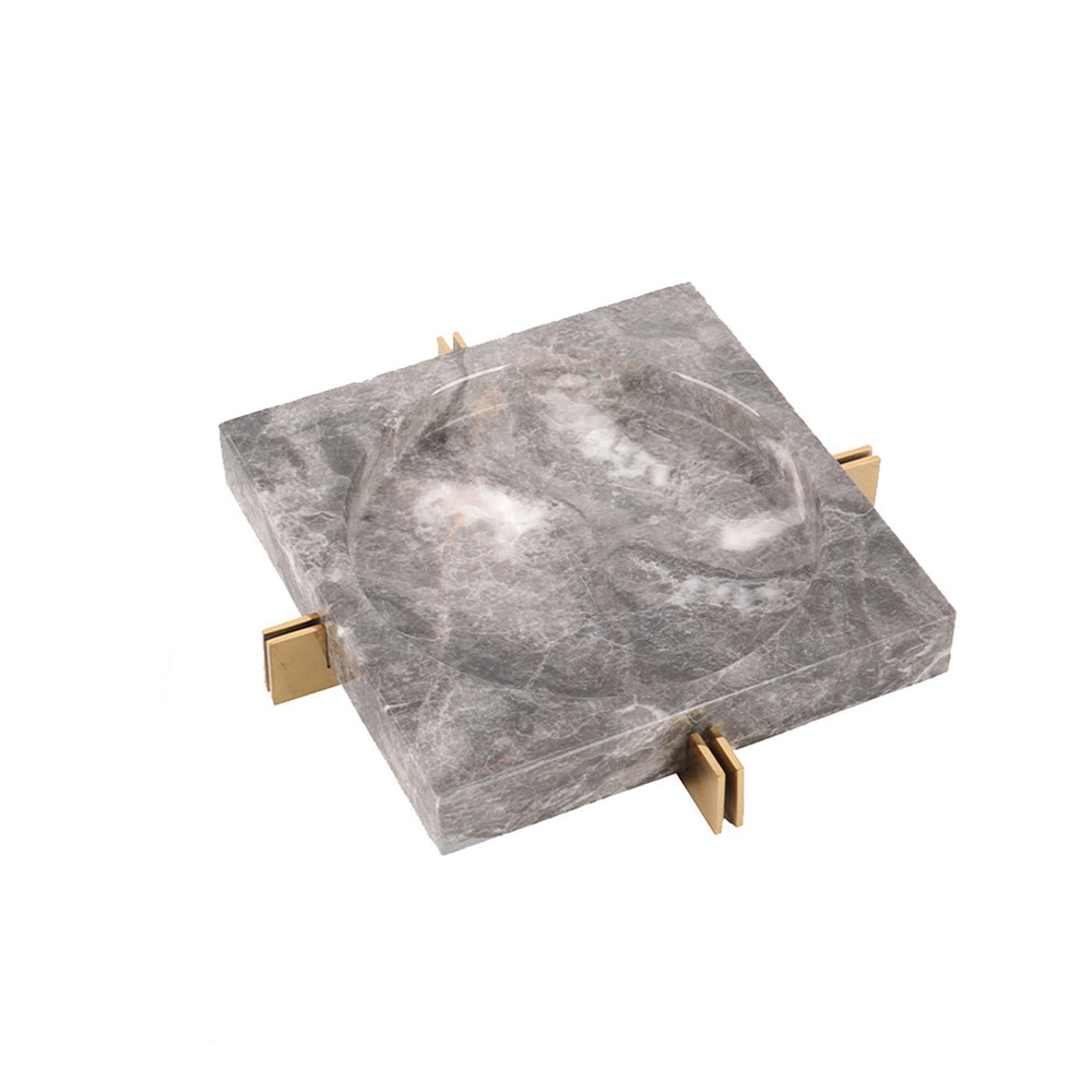 Liang & Eimil Marble Ashtray with Brass Finish Metal