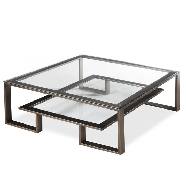 Liang & Eimil Mayfair Coffee Table with Glass and Antique Bronze