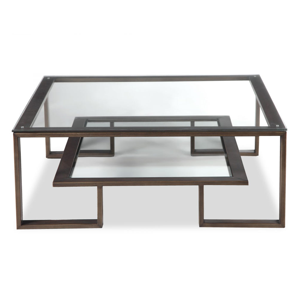 Liang & Eimil Mayfair Coffee Table with Glass and Antique Bronze