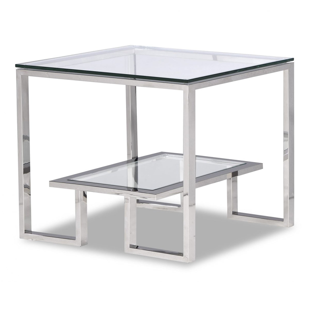 Liang & Eimil Mayfair Silver & Glass Side Table