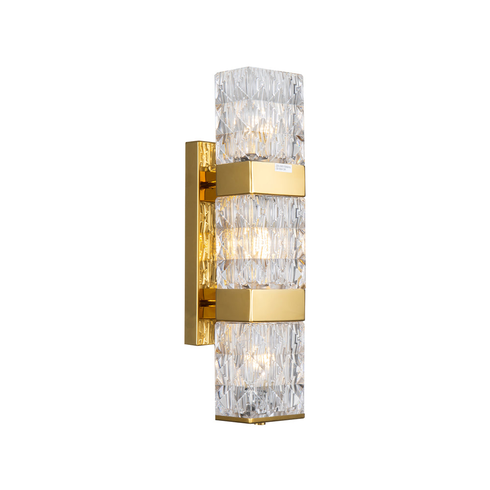 Liang & Eimil Milo Wall Lamp with Cut Glass and Polished Brass