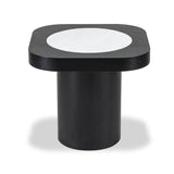 Liang & Eimil Mythos Side Table in White Marble & Black Ash Veneer