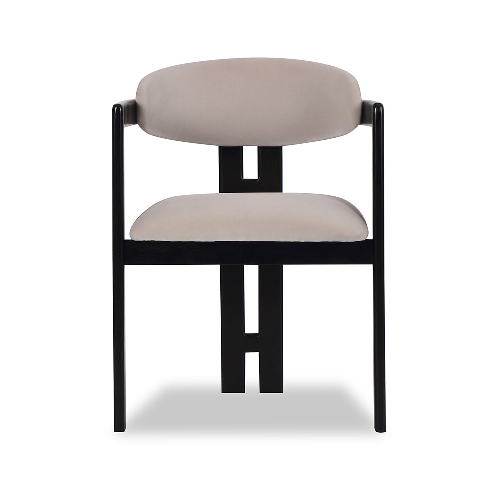 Liang & Eimil Neo Chair with Gainsborough Ash Grey Velvet