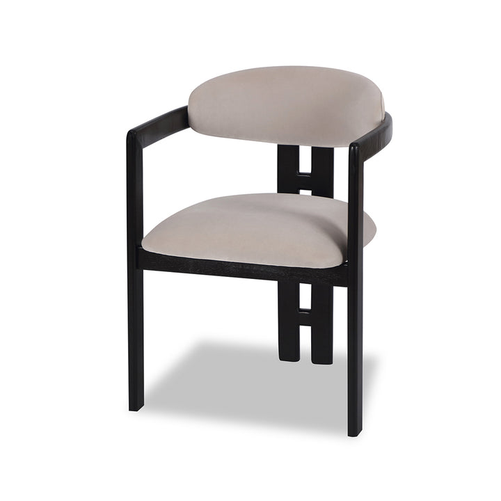 Liang & Eimil Neo Chair with Gainsborough Ash Grey Velvet
