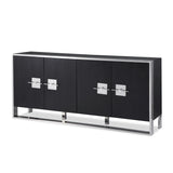 Liang & Eimil Ophir Sideboard with Black Ash Veneer and Stainless Steel – Excess Stock
