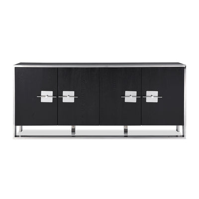 Liang & Eimil Ophir Sideboard with Black Ash Veneer and Stainless Steel