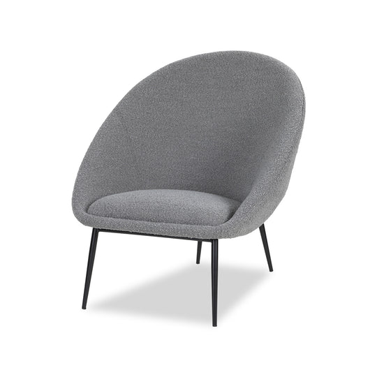 Liang & Eimil Ovalo Occasional Chair - Boucle Grey – Shropshire Design