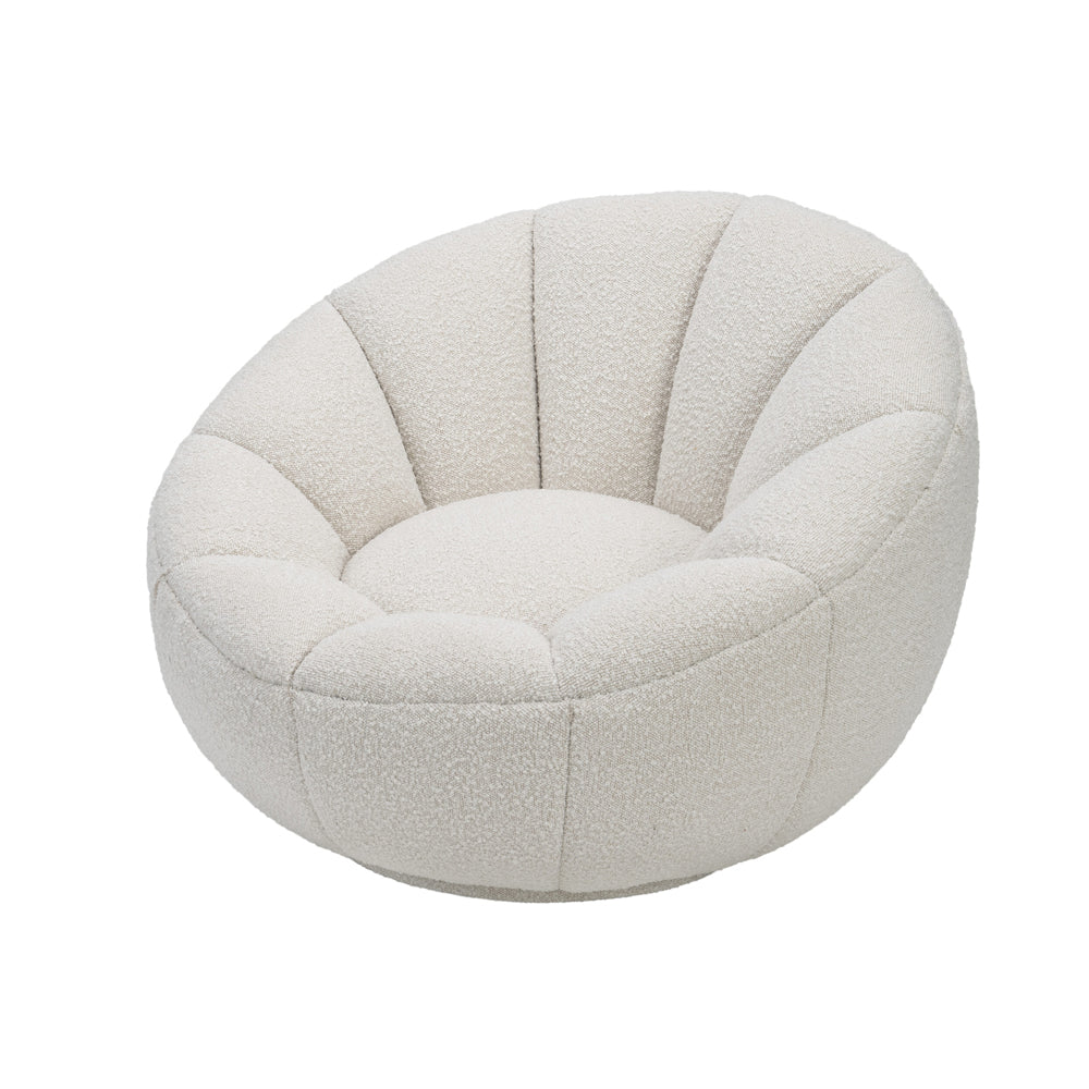 Liang & Eimil Paradise Occasional Chair in Boucle Sand Fabric