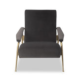 Liang & Eimil Rex Chair in Kaster Slate Grey Velvet