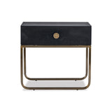 Liang & Eimil Rhapsody Bedside Table with Crown Ash Veneer and Brushed Brass
