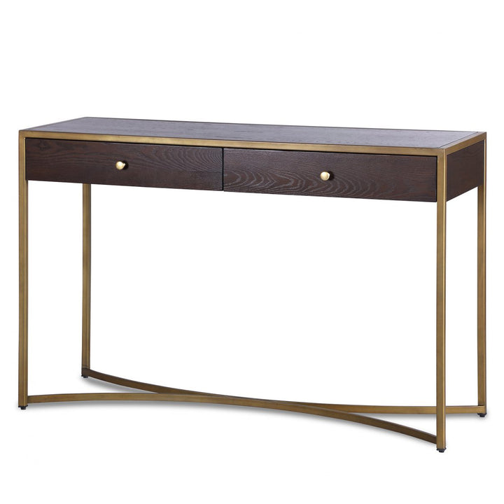 Liang & Eimil Rivoli Dressing Table in Chocolate Brown Brass