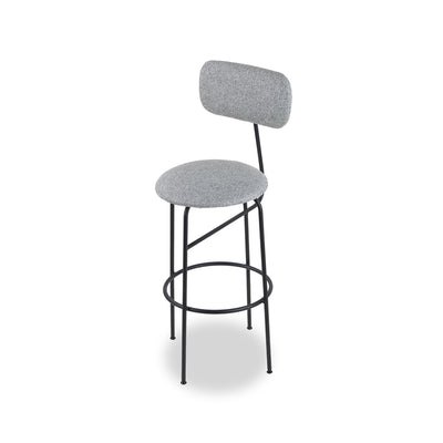 Liang & Eimil Seclus Bar Stool with Emporio Grey Upholstery