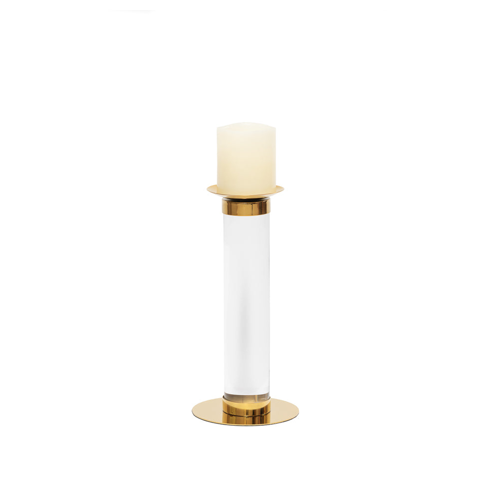 Liang & Eimil Small Pillar Candle Holder in White