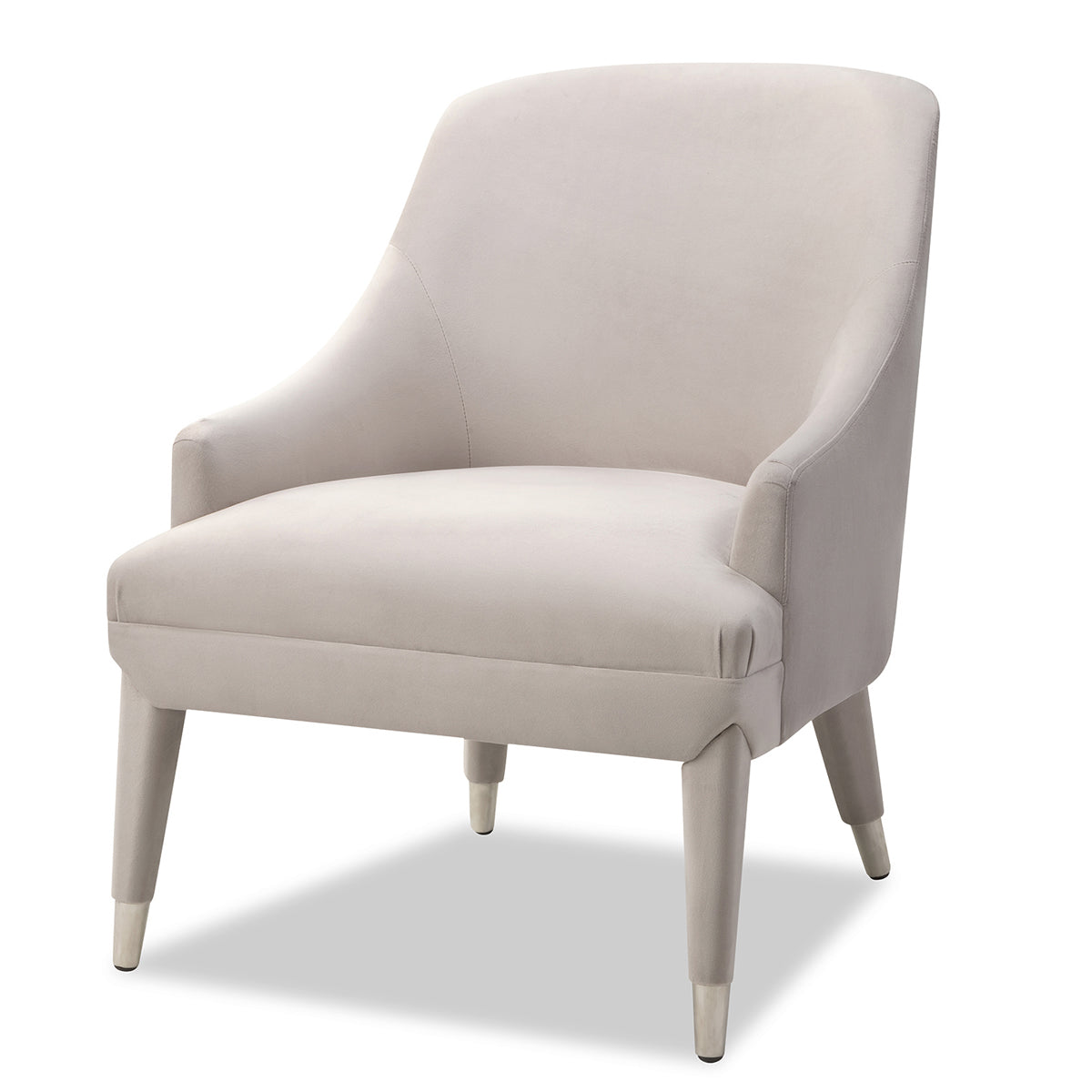 Liang & Eimil Sylvia Occasional Chair with Limestone Velvet