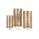 Liang & Eimil Medium Trellis Candle Holder with Antique Brass Finish