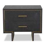 Liang & Eimil Tigur Bedside Table in Black Ash Veneer