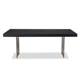 Liang & Eimil Unma Dining Table in Black Ash with Brushed Brass
