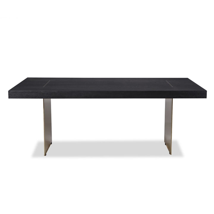 Liang & Eimil Unma Dining Table in Black Ash with Brushed Brass