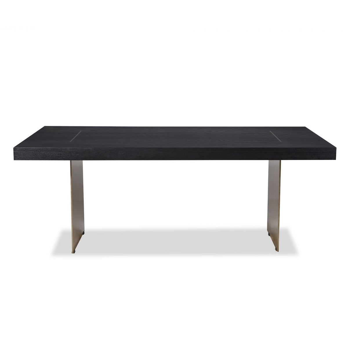 Liang & Eimil Unma Dining Table in Black Ash with Brushed Brass
