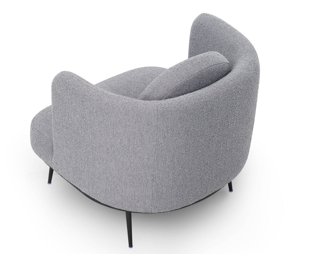 Liang & Eimil V Lux Occasional Chair - Boucle Graphic Grey