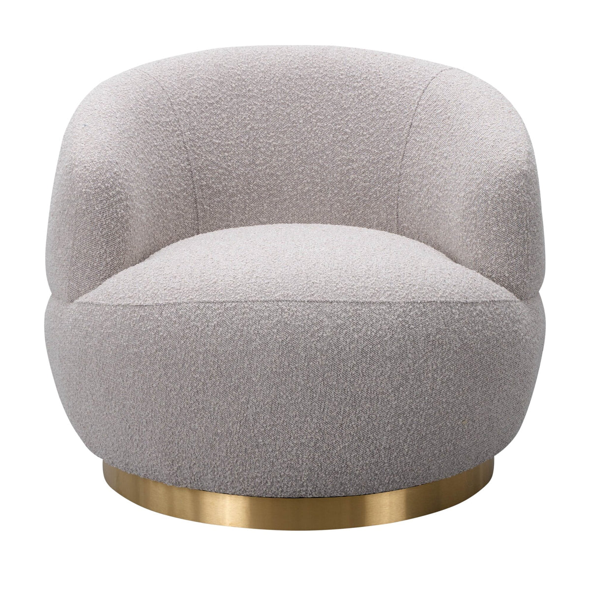 Liang & Eimil Vitale Chair in Taupe Boucle with Brushed Brass ...