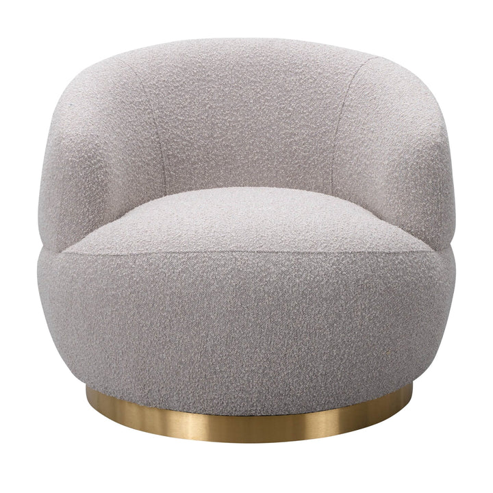 Liang & Eimil Vitale Chair in Taupe Boucle with Brushed Brass