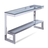Liang & Eimil Ziggi Silver & Glass Console Table