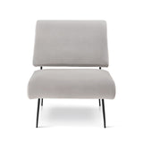 Liang & Eimil Abacus Occasional Chair - Gainsborough Ash Grey velvet