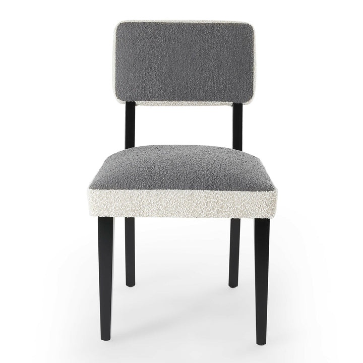 Liang & Eimil Alfama Dining Chair in Graphic Grey and Boucle Sand