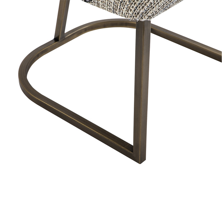 Liang & Eimil Alfie Dining Chair in Sherpa Grey Fabric