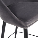 Liang & Eimil Arden Stool in Gainsborough Nickel Grey Velvet