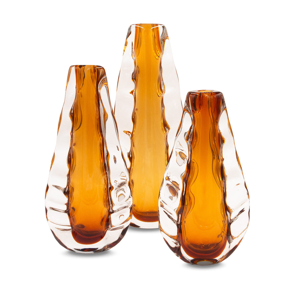 Liang & Eimil Astell Crystal Amber Vase - Large