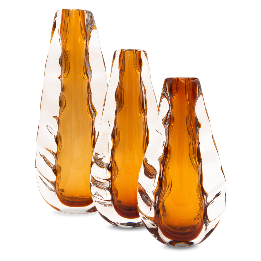 Liang & Eimil Astell Crystal Amber Vase - Large