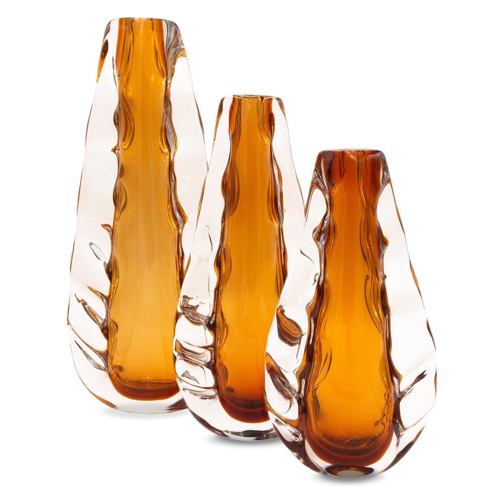 Liang & Eimil Astell Crystal Amber Vase - Medium