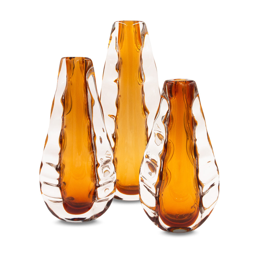 Liang & Eimil Astell Crystal Amber Vase - Small